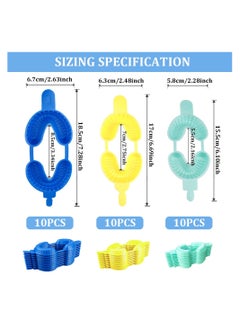 SYOSI 30Pcs Disposable Dental Fluoride Trays 3 Sizes Dental Impression Trays Foam Mouth Guard Fluorinated Foam Tray S M L  - Image 2