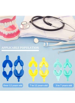 SYOSI 30Pcs Disposable Dental Fluoride Trays 3 Sizes Dental Impression Trays Foam Mouth Guard Fluorinated Foam Tray S M L  - Image 3