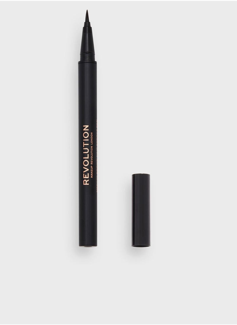 REVOLUTION Revolution Hair Stroke Brow Pen Dark Brown  - Image 1