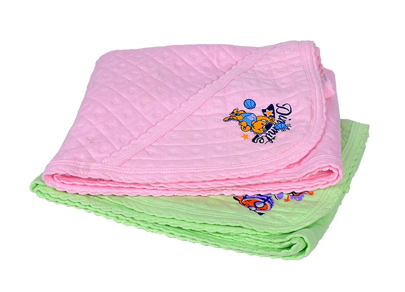 Sathiyas 100% Soft Cotton Baby Hooded Towels - Pack of 2 - Image 1