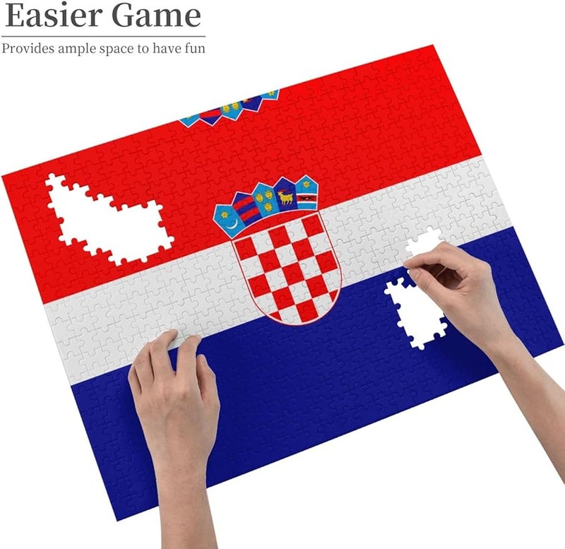لغز علم كرواتيا 500 قطعة للكبار 20.4 × 15 ديكور منزلي هدية - Image 4