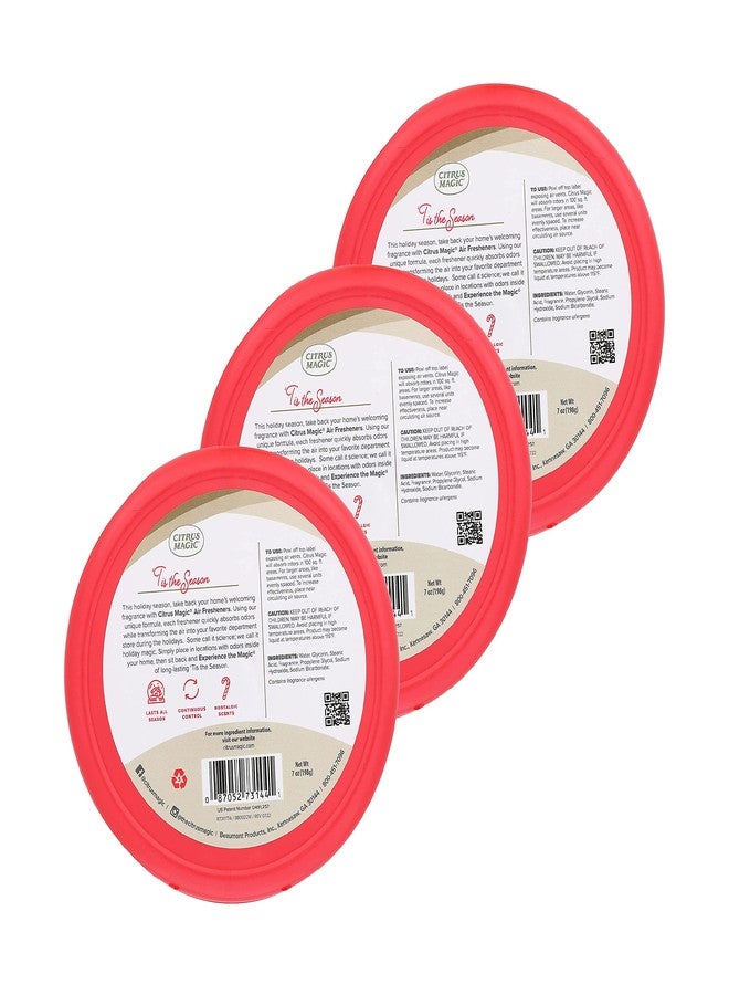 Citrus Magic Holiday Odor Absorbing Solid Air Freshener, 'Tis the Season, 7-Ounce, Pack of 3 - Image 2