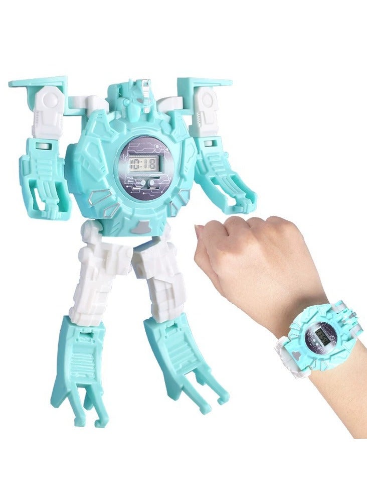 Goolsky 2-in-1 Kids Transforming Robot Watch – Digital LED Display Wristwatch Toy for Boys & Girls  - Image 1