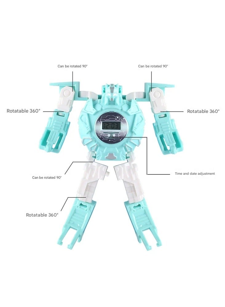 Goolsky 2-in-1 Kids Transforming Robot Watch – Digital LED Display Wristwatch Toy for Boys & Girls  - Image 2