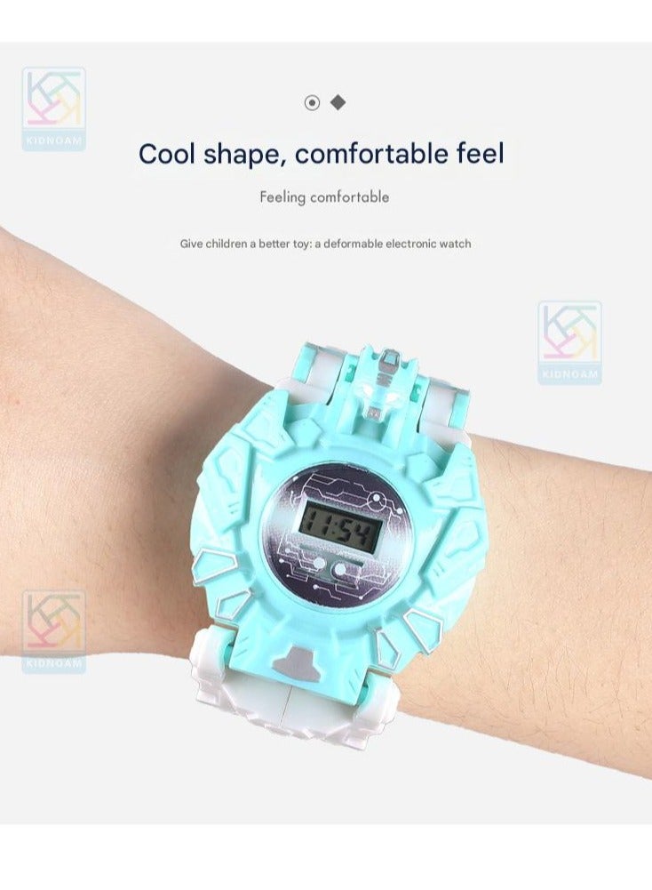 Goolsky 2-in-1 Kids Transforming Robot Watch – Digital LED Display Wristwatch Toy for Boys & Girls  - Image 3