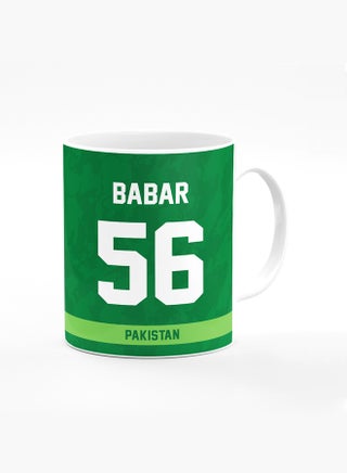 Designer Printed Coffee Mug with Heavy Duty Handle 11oz Ceramic Personalised Gift Mugs Cup [Microwave Safe & Dishwasher Proof] - Cricket Player - Babar Azam, Jersey Number - 56 - pzsku/Z6CE0011E839804C44BE0Z/45/_/1695026264/78e8c033-e66c-4ff9-9931-8ebc2e7bf74a
