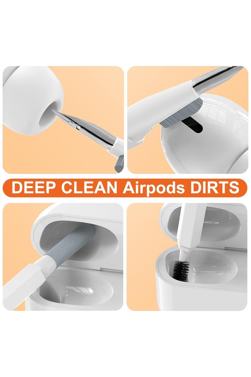 نيفيو عدة تنظيف إلكترونية 20 في 1 – متعددة الاستخدامات لتنظيف اللابتوب، لوحة المفاتيح، الشاشة، السماعات، الكاميرا، والهاتف (أبيض) - Image 4