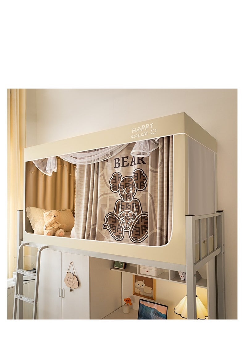 Y&D Bed Canopy Tents Curtain Blackout Curtain Single Bed Tent Curtain Student Shading Cloth Bed Canopy Mosquito Net Student Sleep Privacy Protection - Image 1