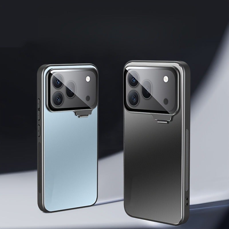 Premium Metal Matte Phone Case for Honor 600 Pro - Anti-Fingerprint, HD Lens Protection, Invisible Stand, Soft Edges, Non-Slip & Drop-Resistant - Image 5