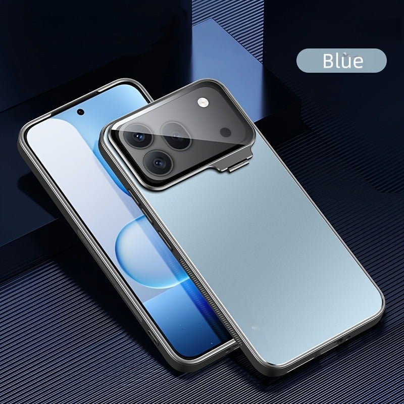 Premium Metal Matte Phone Case for Honor 600 Pro - Anti-Fingerprint, HD Lens Protection, Invisible Stand, Soft Edges, Non-Slip & Drop-Resistant - Image 1