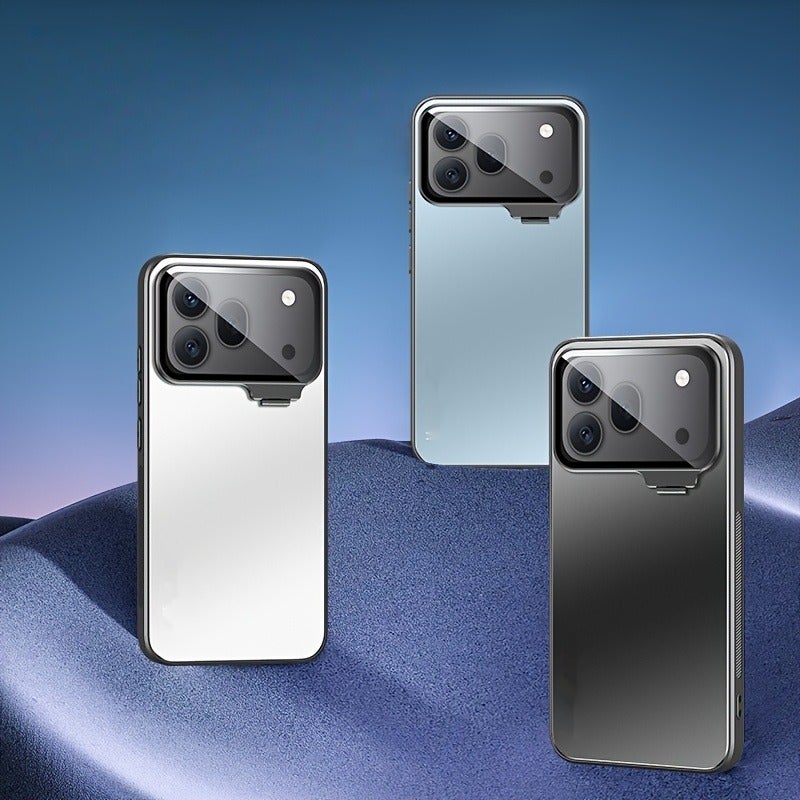Premium Metal Matte Phone Case for Honor 600 Pro - Anti-Fingerprint, HD Lens Protection, Invisible Stand, Soft Edges, Non-Slip & Drop-Resistant - Image 3