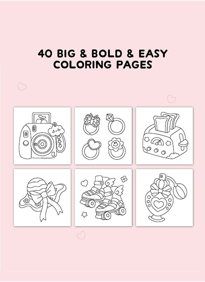 40 Pages Children's Doodle Book, for Coloring and Drawing, Movable and Reusable, Wall Stickable, Thick Paper for Art Fill-In, Perfect for School, Students, Stationery, and Learning Supplies