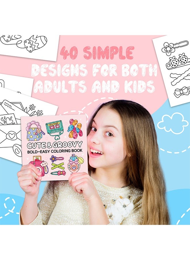 40 Pages Children's Doodle Book, for Coloring and Drawing, Movable and Reusable, Wall Stickable, Thick Paper for Art Fill-In, Perfect for School, Students, Stationery, and Learning Supplies