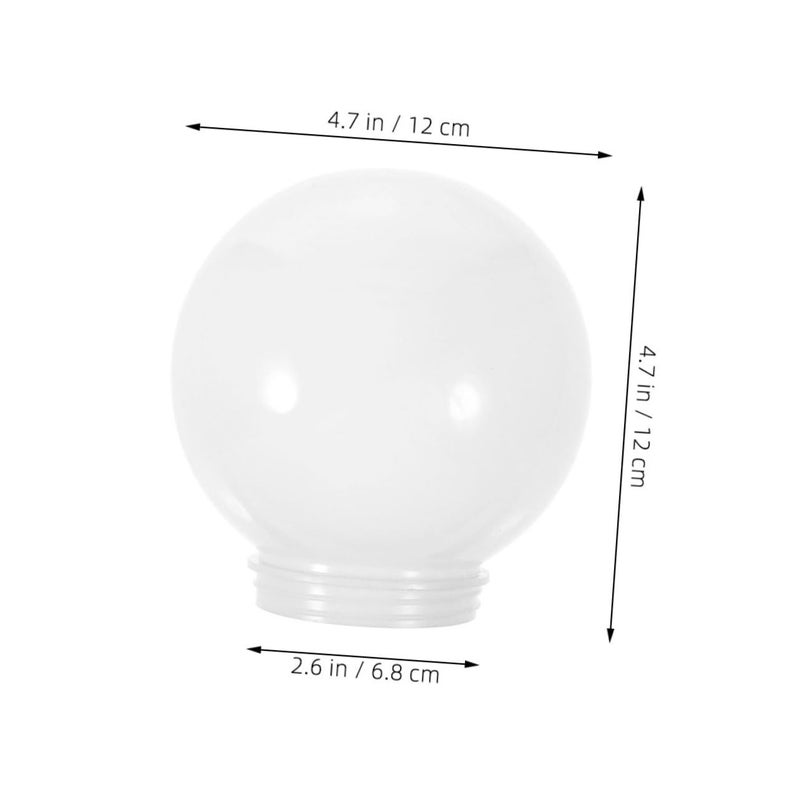 Acrylic Replacement Spherical Lampshade Cover for Outdoor Garden Patio Street Lamp - Image 3