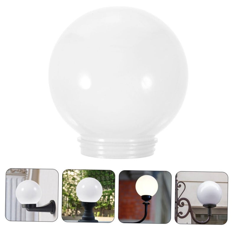 Acrylic Replacement Spherical Lampshade Cover for Outdoor Garden Patio Street Lamp - Image 5