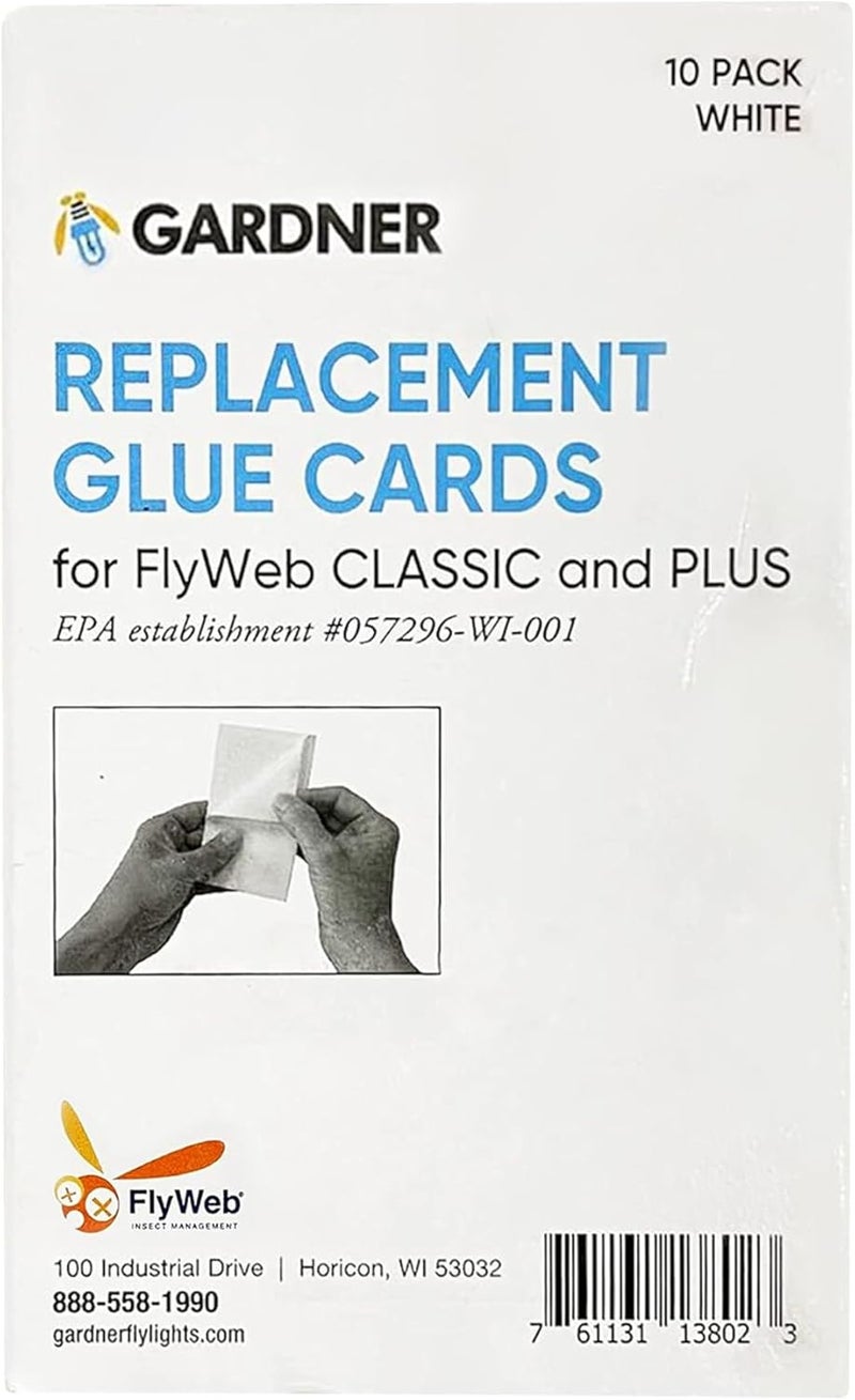 Gardner Fly Web Replacement Glue Cards - 10 Pack for Classic and Plus Models - Image 1