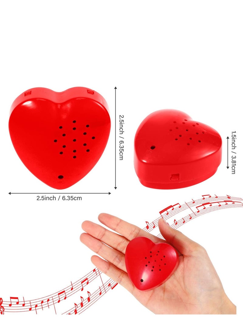 Captaintech Voice Recorder for Stuffed Animal - 30 Seconds Stuffed Animal Voice Recorder Box, Recording Device Sound Module for Toys , Create  for Newborn for Plush Toy Stuffed Teddy Bear（red/4 Pack） - Image 3