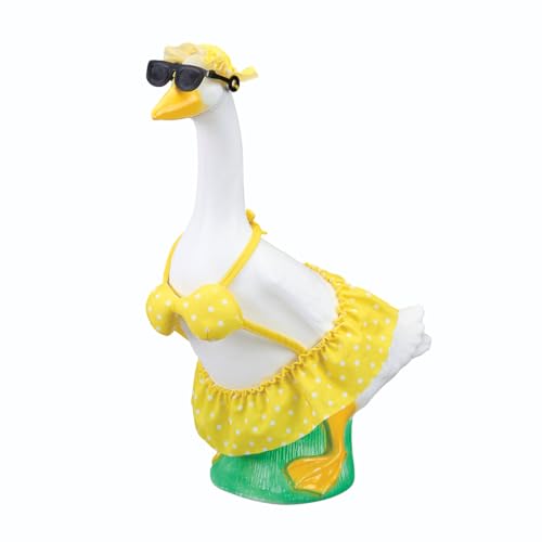 Fox Valley Traders Gaggleville Yellow Polka Dot Bikini Baby Goose Outfit, Fits Baby 17" H Statue, by Fox Valley Traders - Image 1