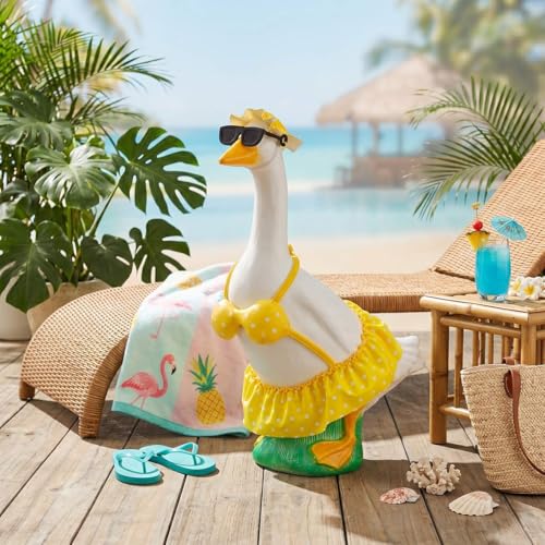 Fox Valley Traders Gaggleville Yellow Polka Dot Bikini Baby Goose Outfit, Fits Baby 17" H Statue, by Fox Valley Traders - Image 5