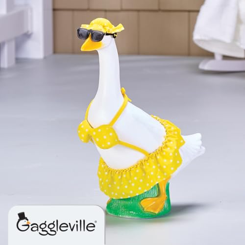 Fox Valley Traders Gaggleville Yellow Polka Dot Bikini Baby Goose Outfit, Fits Baby 17" H Statue, by Fox Valley Traders - Image 2