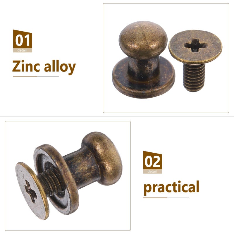 Antique Bronze Cabinet Knobs 20pcs Small Round Drawer Pulls For Kitchen Vanity - Image 4