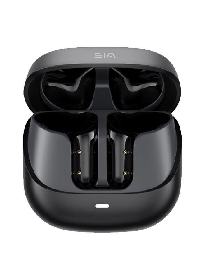 sia TW102 Wireless Bluetooth Earbuds with 2-Mic ENC, 10mm Drivers, Lightweight & Comfortable – Black - Image 3