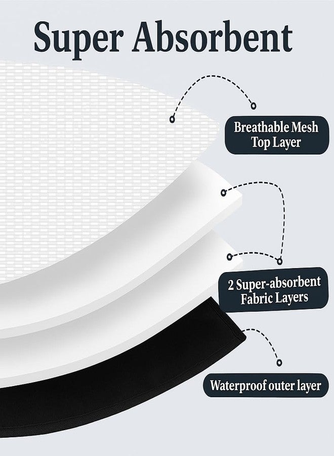 Colenumone 3-Pack Dog Diapers Male–Reusable & Washable Belly Bands for Dogs, Breathable Air-Mesh Fabric,for Doggie & Puppy in Incontinence or Excitable Urination and Training (Black, M, Count, 3) - Image 3
