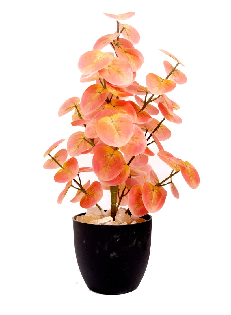 Artificial Tree 68 cm Tall Plant for Interior/Home/Office Décor, Durable Plant with Basic Black Pot, Big Natural Looking