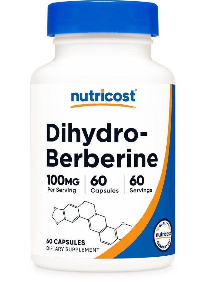 Nutricost Dihydroberberine Capsules (100mg, 60 Capsules) - More Bioavailable Metabolite of Berberine - Image 1
