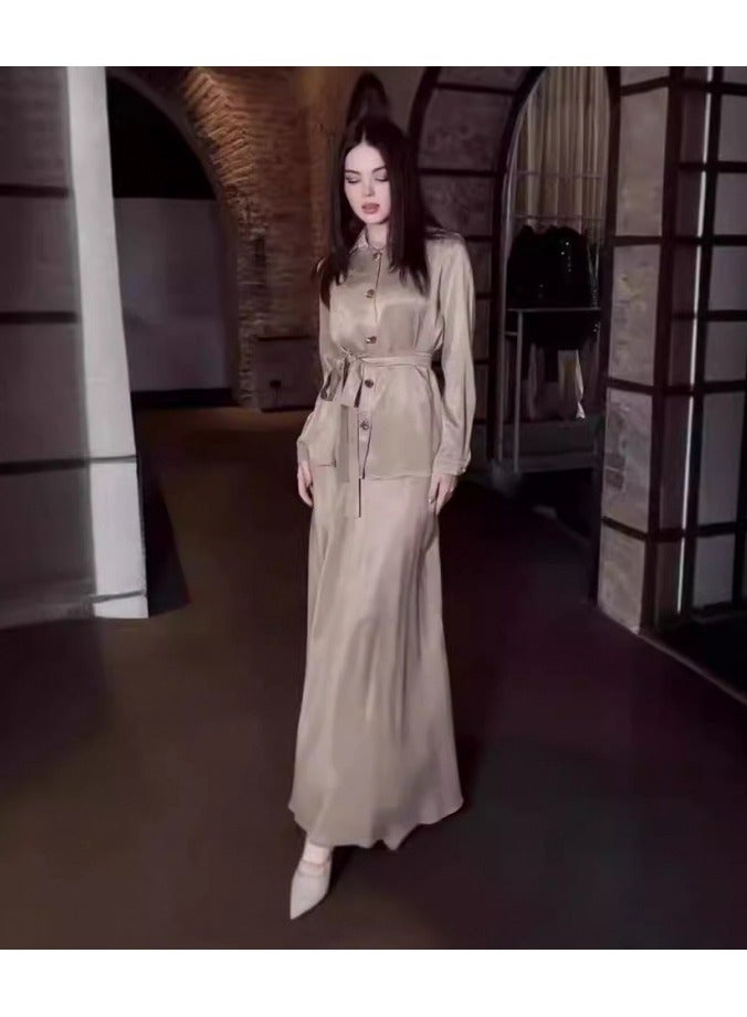 Shougu New Fashionable And Stylish Shirt For Women Two-piece Set
