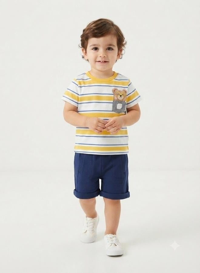 Bumber Cotton Pajama Set T Shirt and Short - Image 1