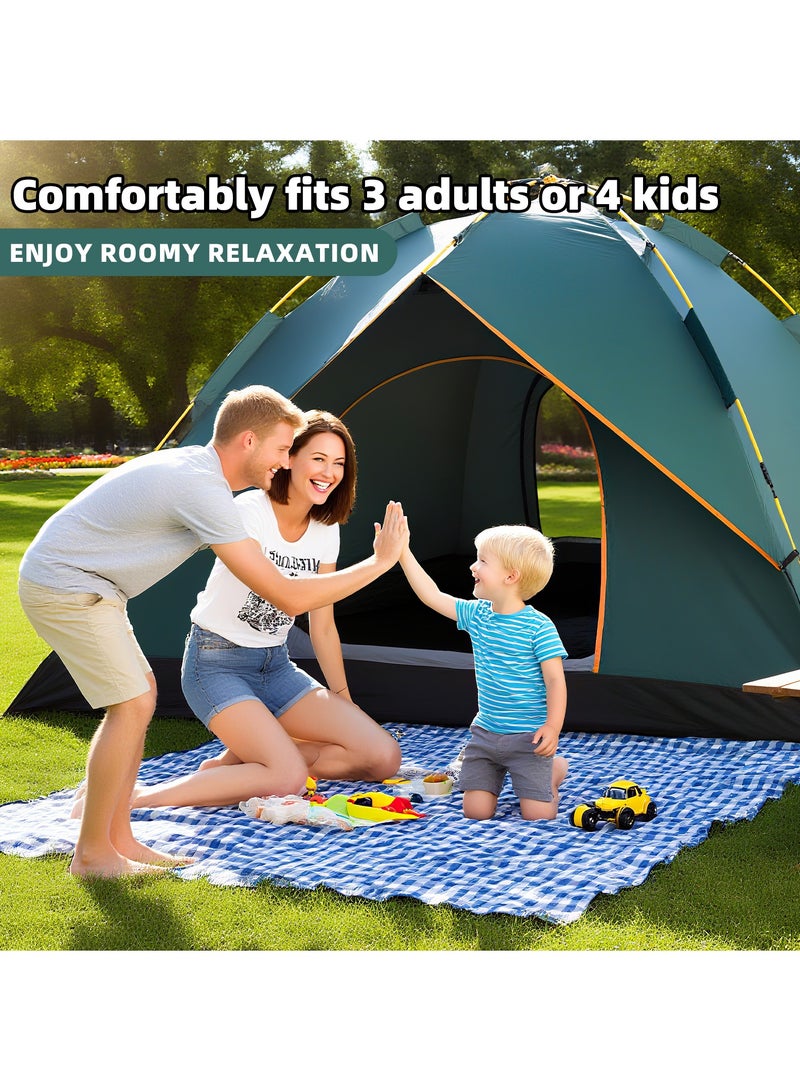 واكيمي خيمة قبة لشخصين - مأوى سهل التركيب مع غطاء مطر وحقيبة حمل للتخييم - Image 3