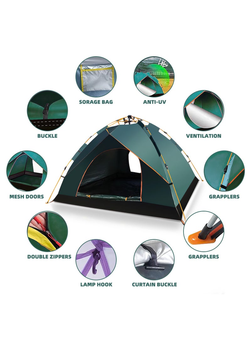 واكيمي خيمة قبة لشخصين - مأوى سهل التركيب مع غطاء مطر وحقيبة حمل للتخييم - Image 4