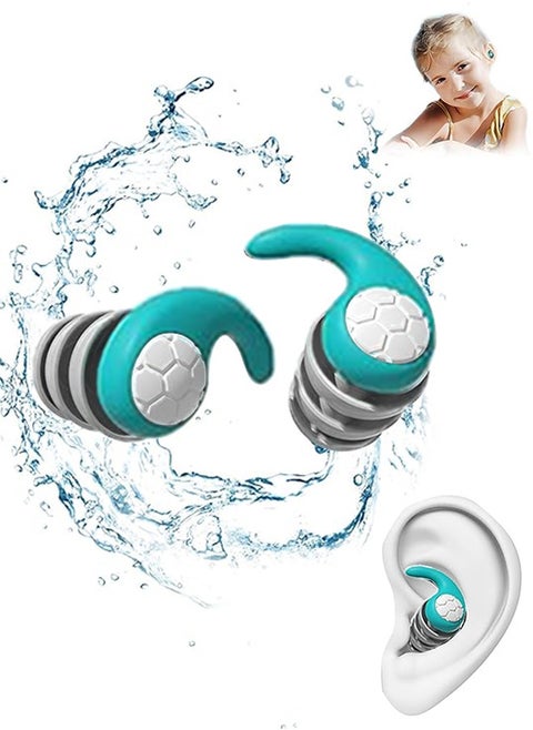 Ear Plugs for children– Ultra-Comfy Reusable Noise-Reducing Earplugs For Study Sleep  Deep Focus  Swimming   Noise Sensitivity Flexible Hearing Protection  Customizable Fit  24dB (SNR) Noise Reduction