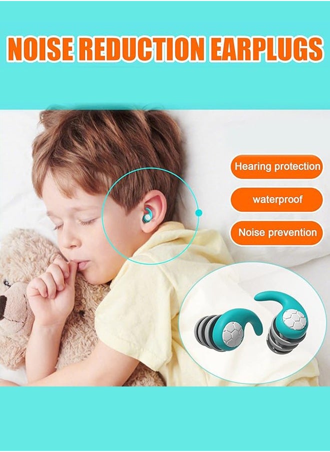 Generic - Ear Plugs for children– Ultra-Comfy Reusable Noise-Reducing Earplugs For Study Sleep  Deep Focus  Swimming   Noise Sensitivity Flexible Hearing Protection  Customizable Fit  24dB (SNR) Noise Reduction - Image 1