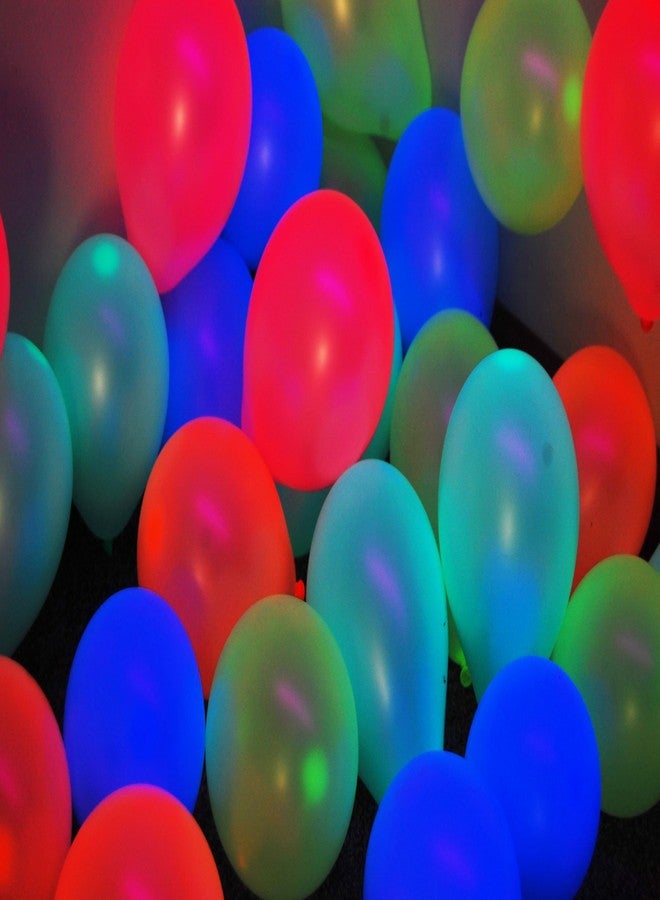 DirectGlow LLC DirectGlow Brand Assorted 5 inch UV Blacklight Reactive Latex Decorator Balloons (25) - Image 2