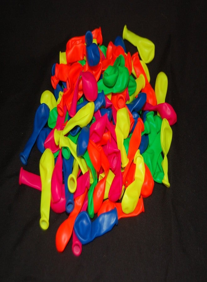 DirectGlow LLC DirectGlow Brand Assorted 5 inch UV Blacklight Reactive Latex Decorator Balloons (25) - Image 4