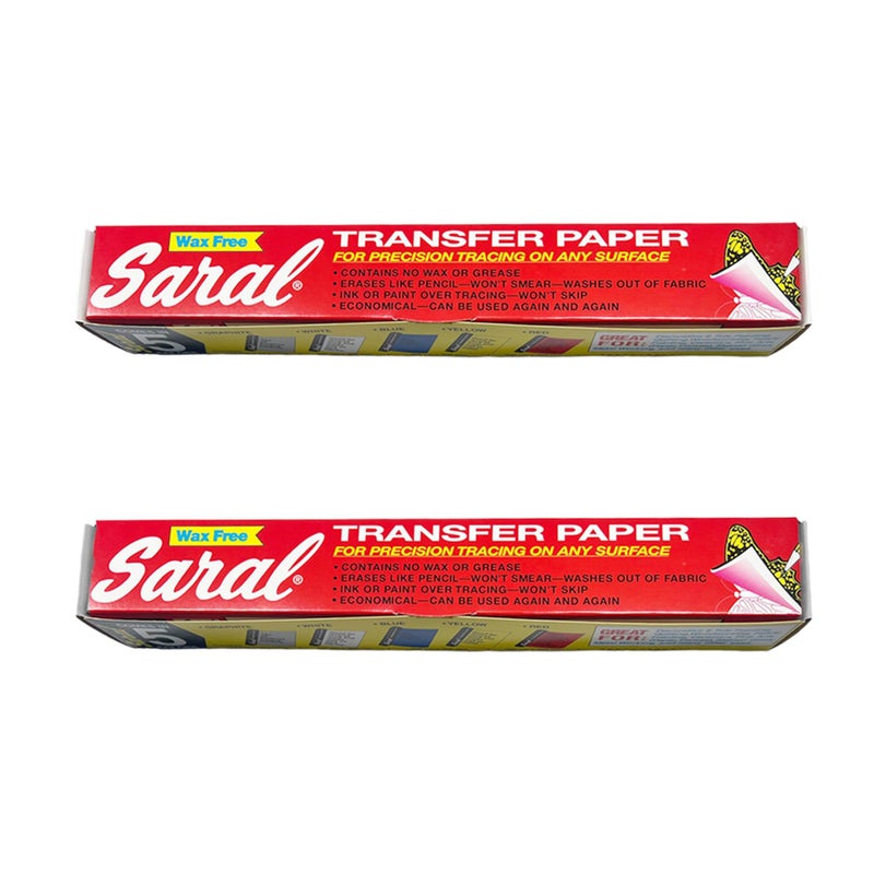 Saral Paper Corp Wax Free Transfer Tracing Paper - Graphite and White - Two 12 Inches x 12 Foot Rolls (One Roll Per Color) - Image 3