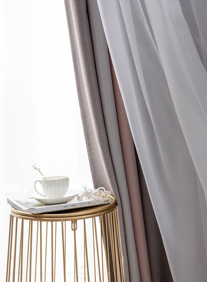 Aoresac 1PC Star Curtain Blackout High Precision Curtains for Kids Girls Bedroom Living Room Colorful Double Layer Star Window Curtains - Image 4