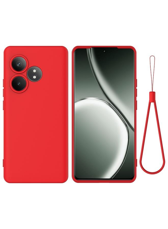 اس-توب جراب لهاتف Realme GT 6T / GT Neo6 / GT 6، جراب هاتف مقاوم للصدمات من السيليكون السائل بلون نقي - Image 1