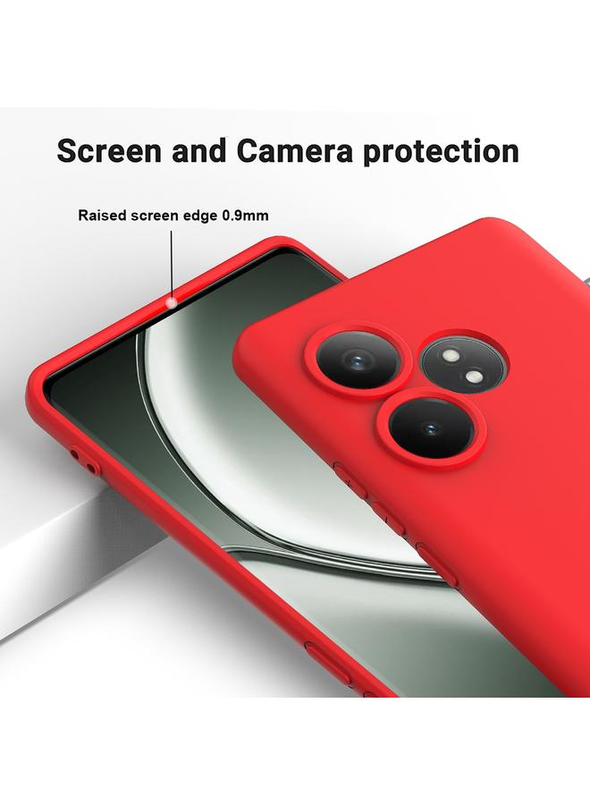 اس-توب جراب لهاتف Realme GT 6T / GT Neo6 / GT 6، جراب هاتف مقاوم للصدمات من السيليكون السائل بلون نقي - Image 4