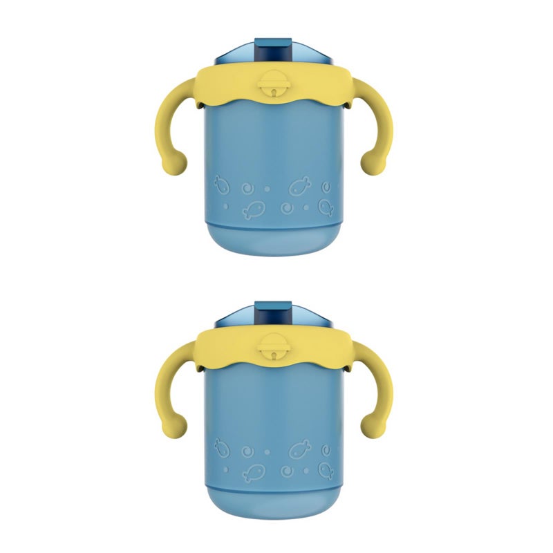 2 pcs Baby Water Cup Heat Preservation Water Mug Stainless Steel Cup with Lid - Image 1