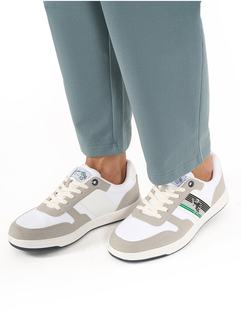 U.S. Polo Assn. - Men's White Low-Top Sneakers - Lightweight Lace-Up Design, Comfortable for Everyday Outfits - Image 1