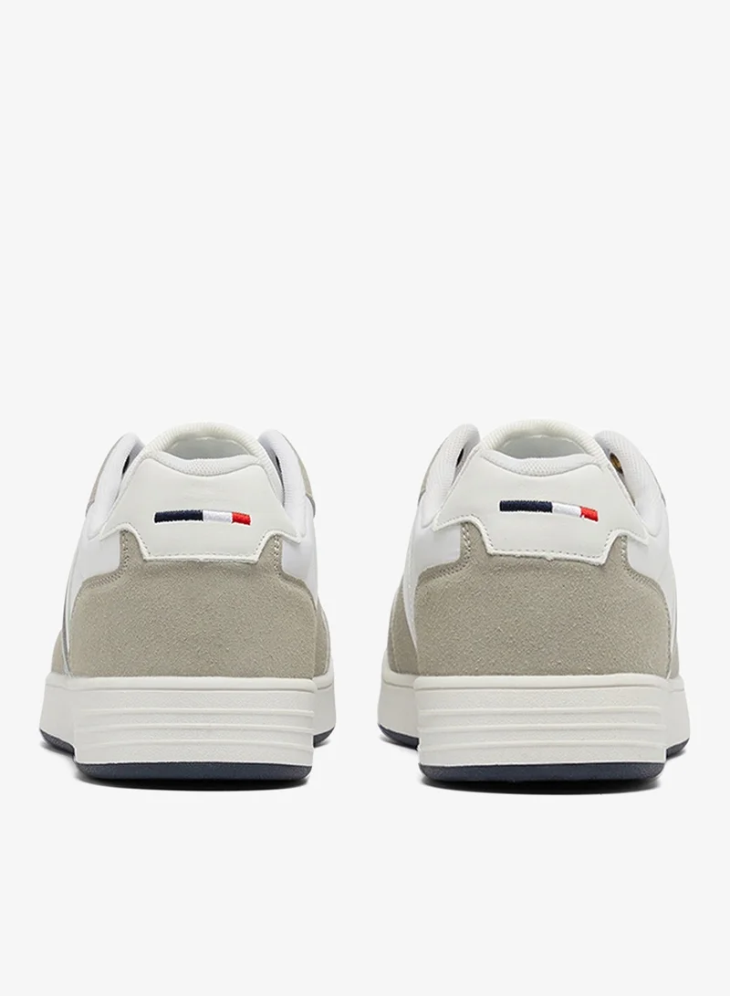 U.S. Polo Assn.  Men's White Low-Top Sneakers - Lightweight Shoes Lace-Up Design, Comfortable for Everyday Outfits for Men | Best Price UAE