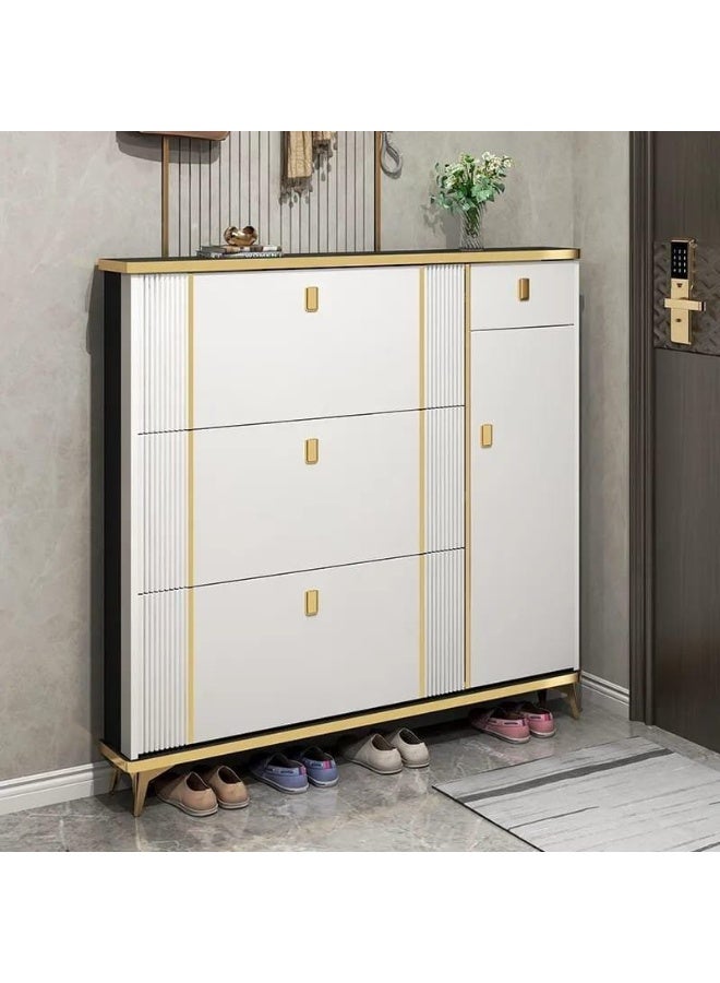 Shoe Storage Cabinet for Entryway Slim, Shoe Cabinet with Flip Drawers, Entryway Shoe Storage Cabinet for Home and Apartment - Image 1