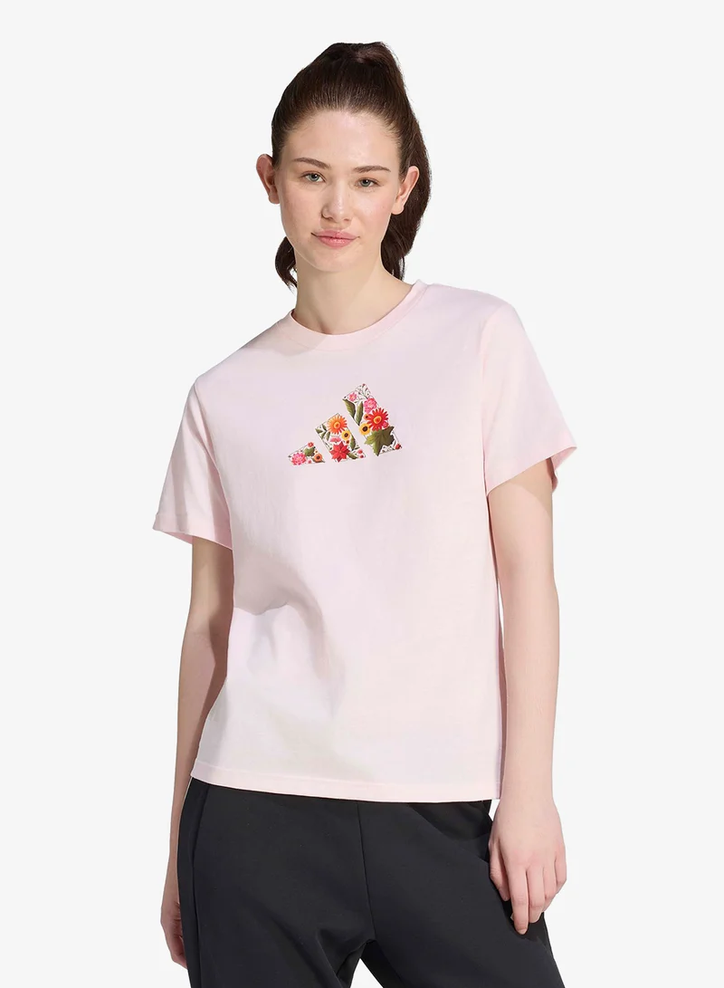 Adidas Floral Regular Graphic T-Shirt
