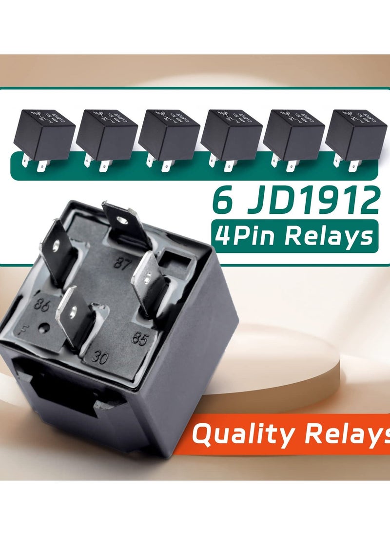 Generic - 11 Way Fuse Relay Box Block 12V Pre-Wired, Automotive Universal Fuse Block with Relay Panel, 11 Slot Fuse Box and 6 Slot 4 Pin Relay Panel - for Vehicles, Cars, Marine, Boats - Image 1