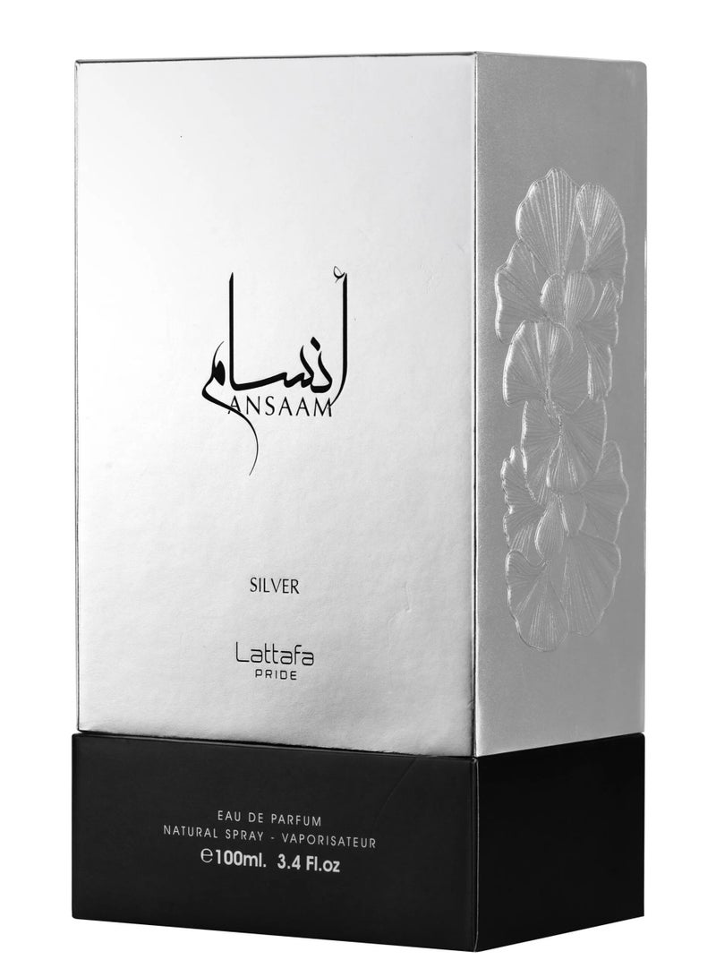 لطافة عطر أنسام سيلفر أو دو بارفان 100 مل - Image 3