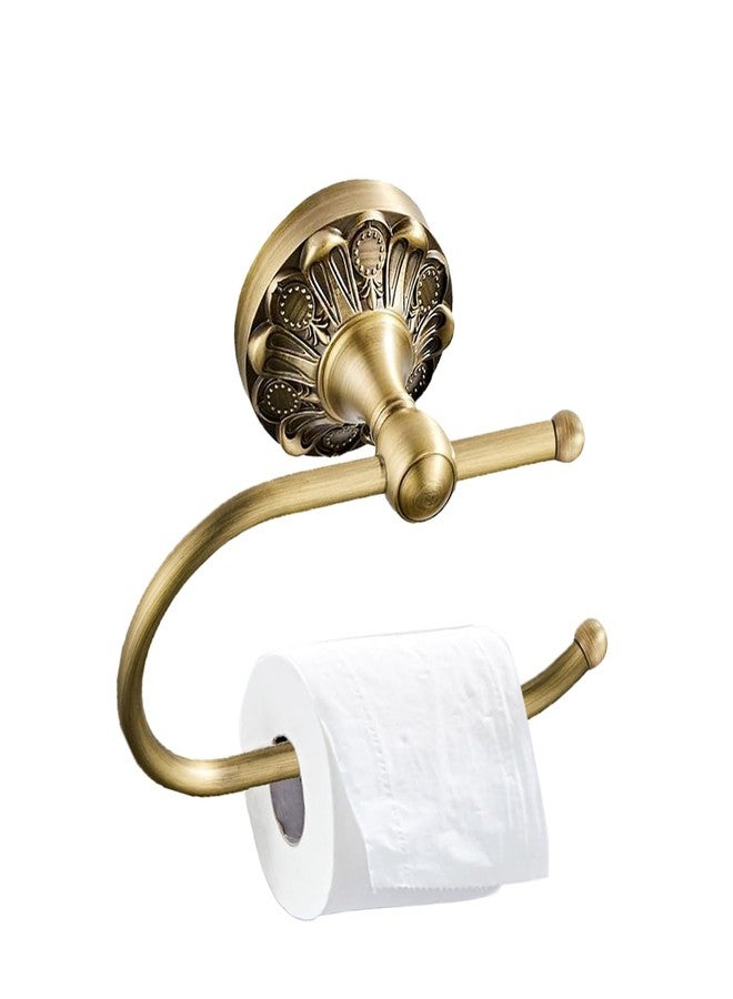 Celbon Brused Bronze Toilet Paper Holder Wall Mounted 18.5cm/7.28'' Antique Brass Tissue and Towel Holder for Bathroom or Kitchen Room Vintage Design (Brush Bronze) - Image 3