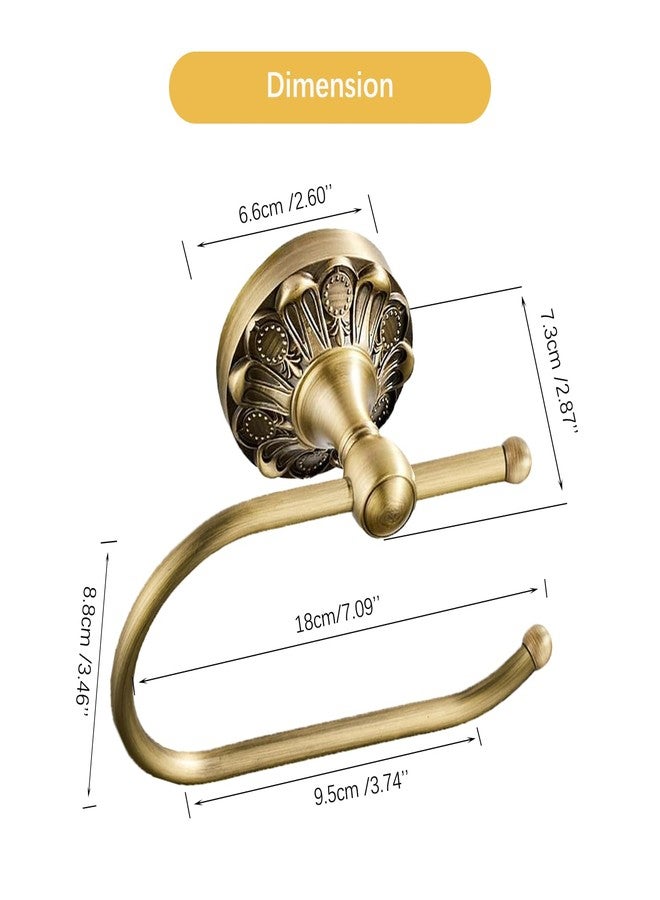 Celbon Brused Bronze Toilet Paper Holder Wall Mounted 18.5cm/7.28'' Antique Brass Tissue and Towel Holder for Bathroom or Kitchen Room Vintage Design (Brush Bronze) - Image 5